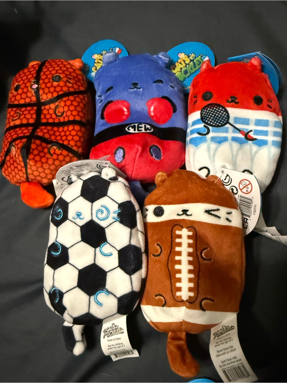 Cats vs Pickles Sports Bundle Dribble Punchy Badkitten Kicks Touchdown NWT